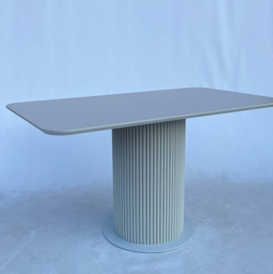 Обідній прямокутний розкладний стіл з HPL сірого кольору "Кашемір Сірий" фото