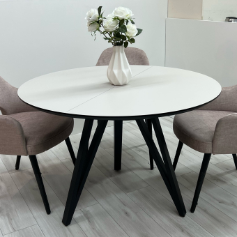 Folding dining table with HPL (Cashmere gray)