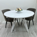 Round table with HPL (Levanto white marble)