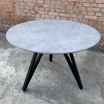 Dining table made of HPL (Chicago concrete light gray)