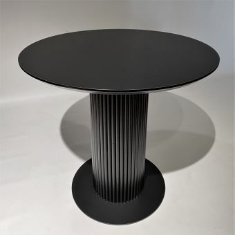 Обеденный круглый стол с HPL (Черный)