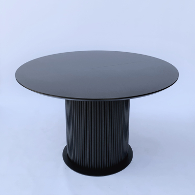 Обідній розкладний стіл з HPL (Чорний) фото