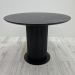 Dining table made of HPL (Jurassic anthracite slate)