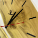Настенные часы "Ahnit" из натурального дерева Акация с эпоксидной смолой