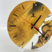 Настенные часы "Kitsune" из натурального дерева Акация с эпоксидной смолой
