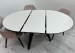 Folding dining table with HPL (Cashmere gray)