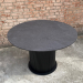 Dining table made of HPL (Jurassic anthracite slate)