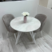 Folding dining table with HPL (Chromix white)