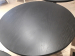 The "Prague" Ash table is painted with black polyurethane paint and varnished
