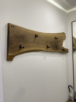 Wall hanger made of natural Walnut wood