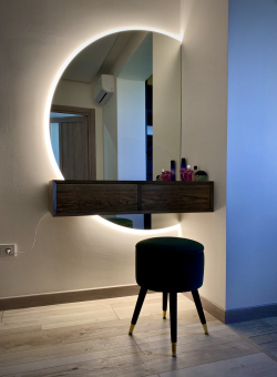 Mirror "Twilight" with LED lighting without a frame