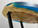 Coffee table "Airis" made of natural maple wood with epoxy resin