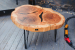 Coffee table "Fuji" made of natural Alder wood and epoxy resin