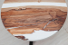 Журнальний стіл "MeoThai" із натурального дерева Горіх та епоксидною смолою