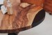 Coffee table made of natural wood Walnut with epoxy resin
