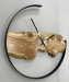 Настінний годинник "Paw" із натурального дерева В'яз