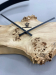  Годинник настінний із натурального дерева Тополя