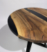 Журнальний стіл "Onix" із натурального дерева Горіх з епоксидною смолою