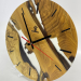 Настенные часы "Hudson" из натурального дерева Акация с эпоксидной смолой