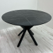Folding dining table with HPL (Pietra Grigia black stone)