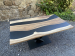 Dining table "Vigor" made of natural wood Walnut with epoxy resin