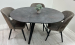 Dining table made of HPL (Vercelli anthracite granite)