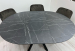 Обеденный раскладной стол с HPL (камень Пьетра Гриджиа черный)