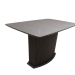 Обідній прямокутний чорний розкладний стіл з HPL 