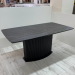 Rectangular table with HPL (Pietra Grigia black stone)