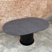 Dining table made of HPL (Jurassic anthracite slate)