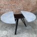 Dining table made of HPL (Chicago concrete light gray)