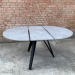 Dining table made of HPL (Chicago concrete light gray)