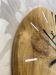 Настенные часы с натурального дерева Акация и эпоксидной смолой