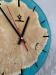 Настенные часы из натурального дерева Клён и эпоксидной смолы
