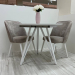 Folding dining table with HPL (Chromix white)