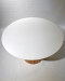 Обідній круглий розкладний стіл з HPL (Білий)