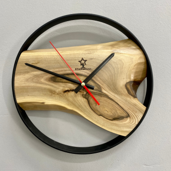 Настінний годинник "Kogel" із натурального дерева Горіх 