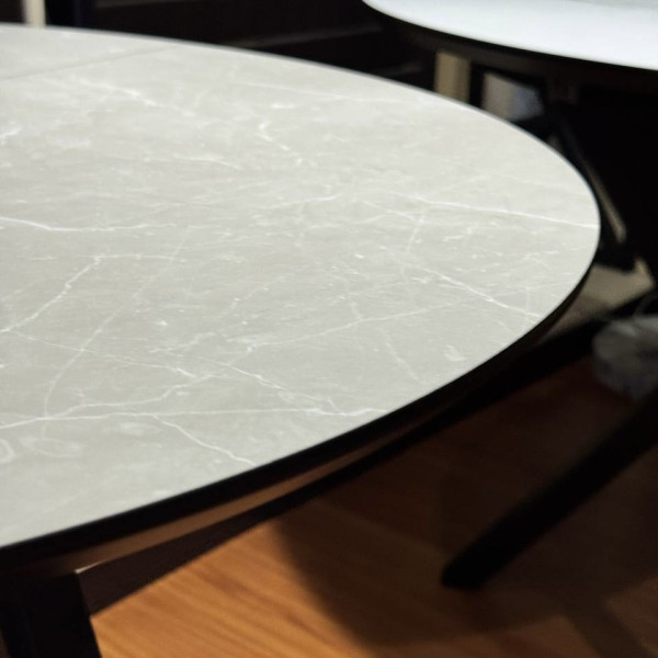  Dining round folding table 900 mm Arrows made of HPL