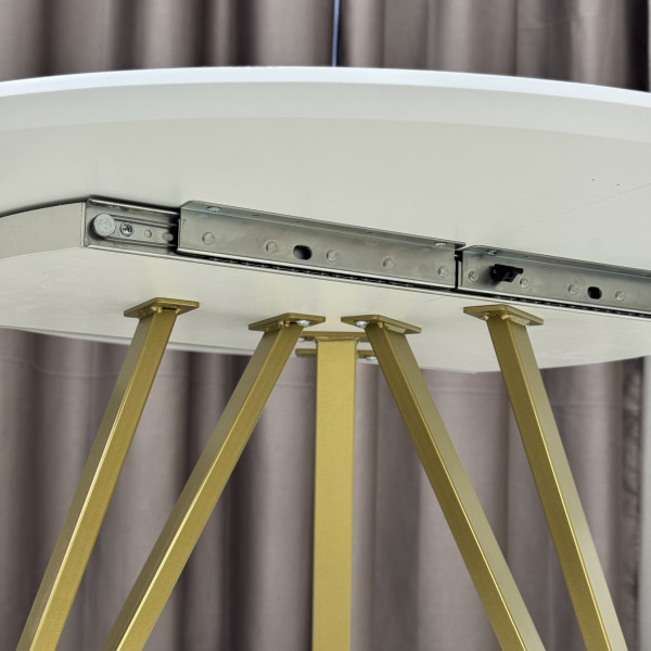 Dining round folding table Arrows made of HPL