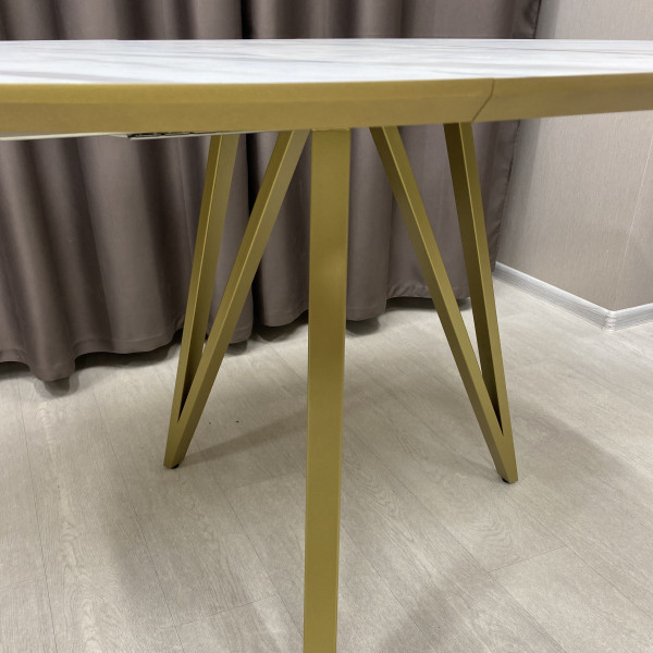  Dining round folding table Arrows made of HPL
