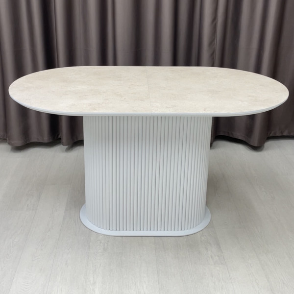 Oval folding dining table B-WOOD made of HPL