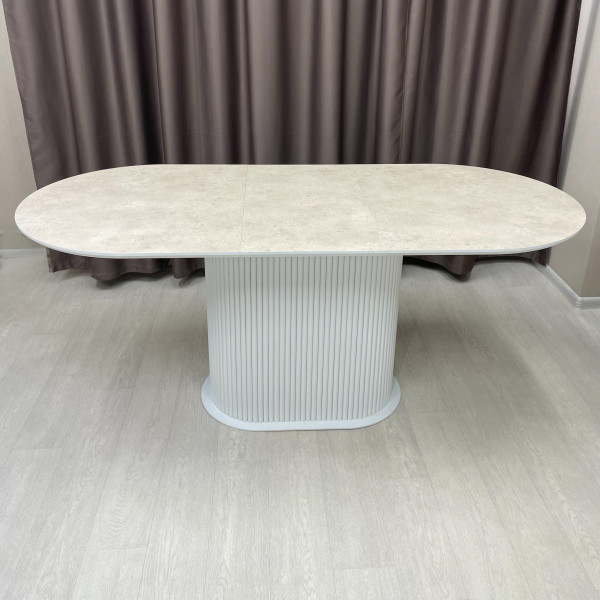Oval folding dining table B-WOOD made of HPL