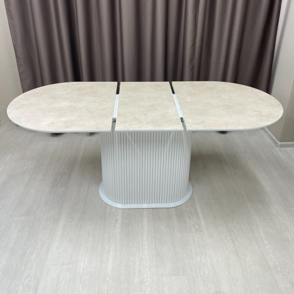 Oval folding dining table B-WOOD made of HPL