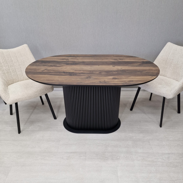 Oval dining table B-WOOD made of HPL