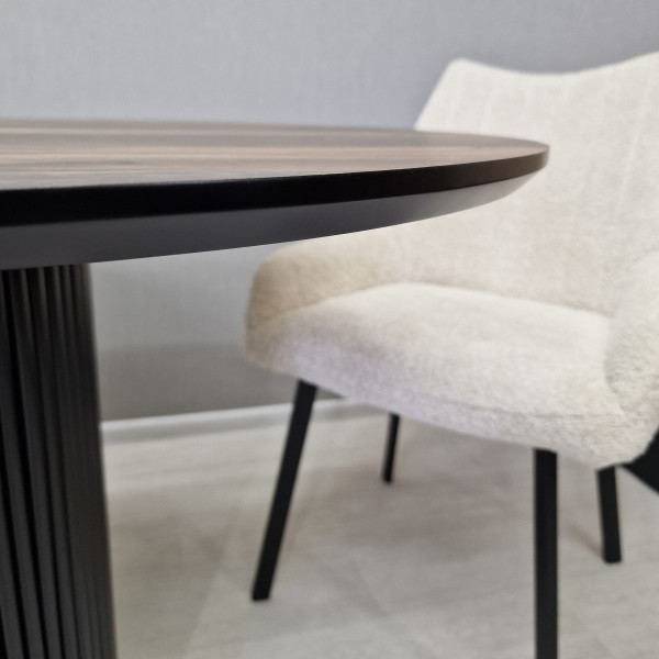 Oval dining table B-WOOD made of HPL