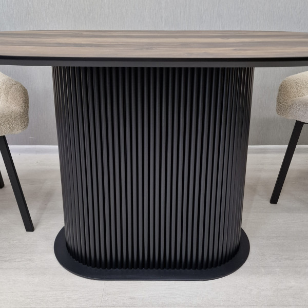 Oval dining table B-WOOD made of HPL