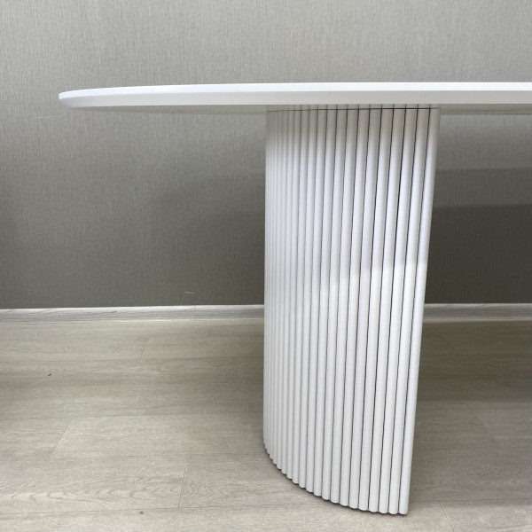 Oval non-folding dining table B-WOOD made of HPL