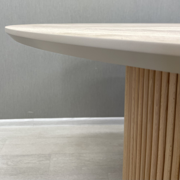  Dining round non-folding table B-WOOD made of HPL