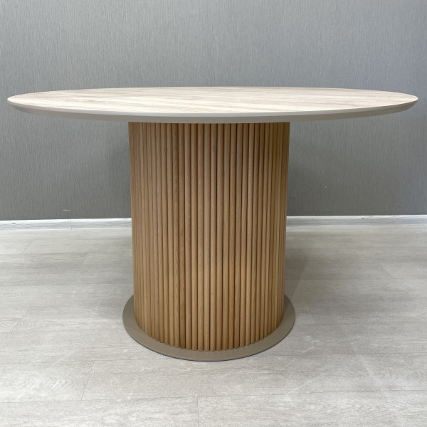  Dining round non-folding table B-WOOD made of HPL