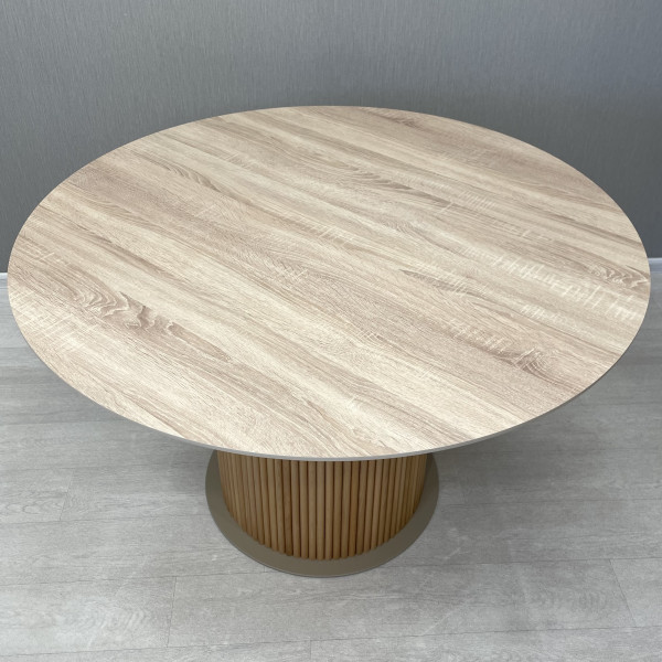  Dining round non-folding table B-WOOD made of HPL